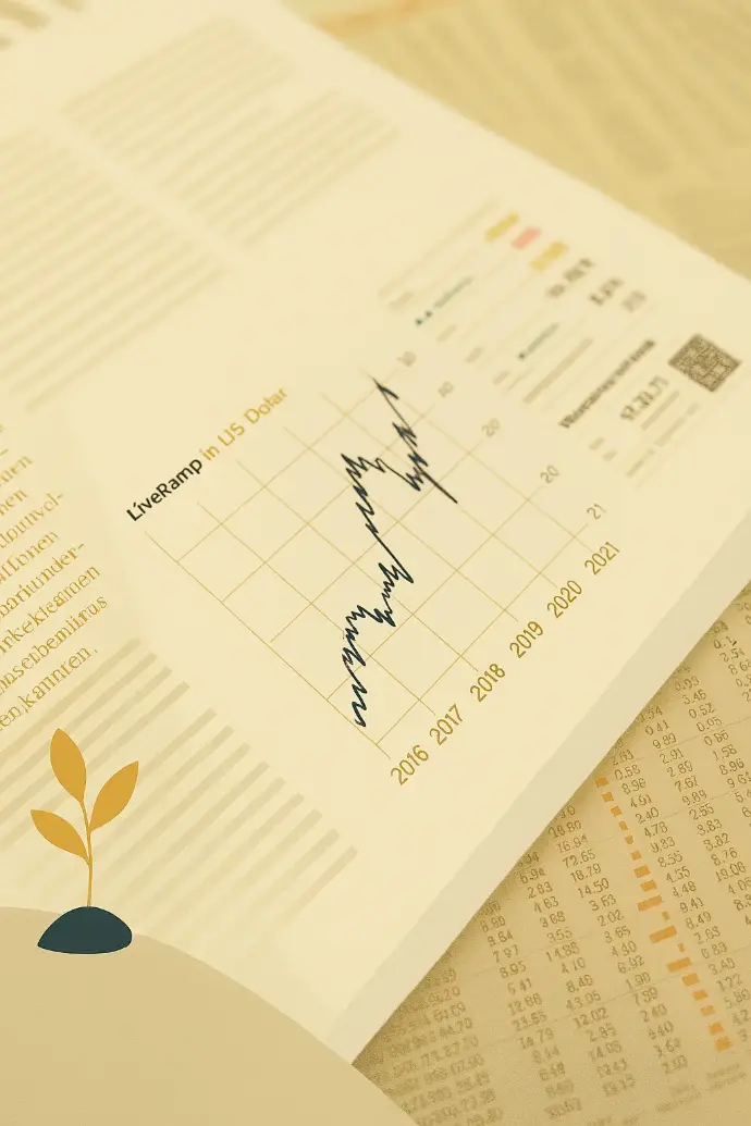 Illustration of a notebook with financial notes and graphs representing learning about the stock market.
