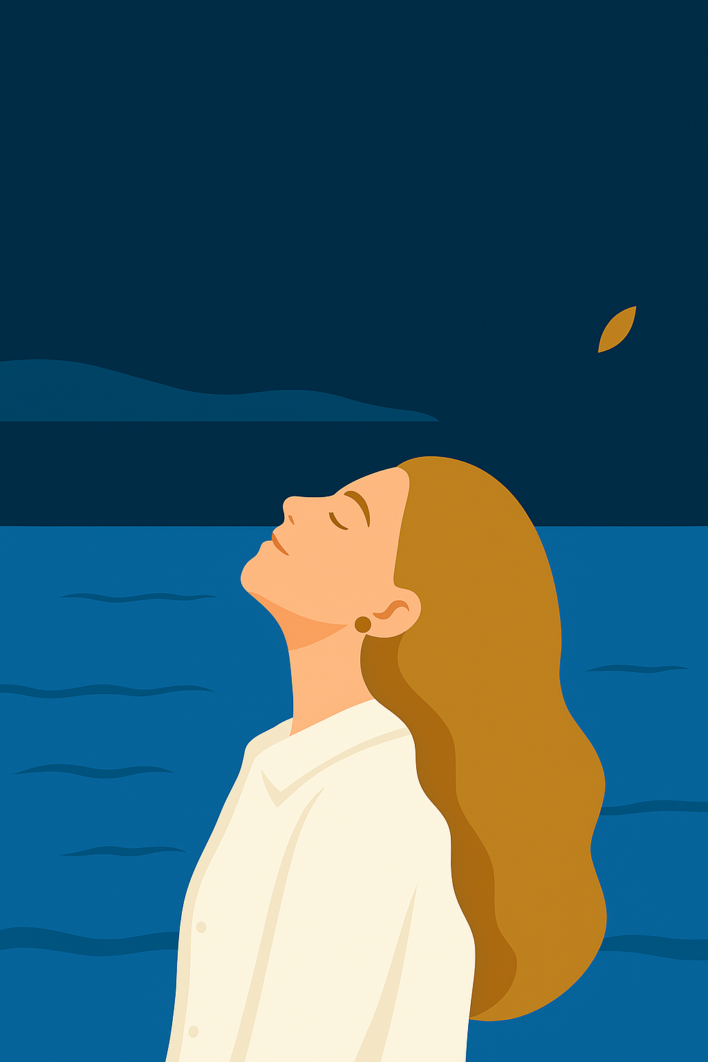 Woman looking ahead, symbolising reflection and long-term thinking