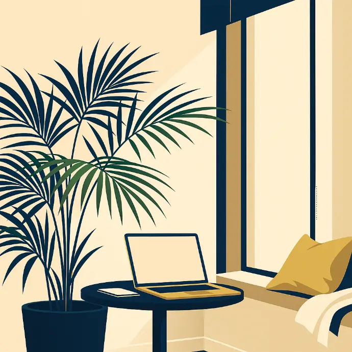 A modern and calm environment for an Elegant Investor to conduct deep qualitative analysis of long-term business models.